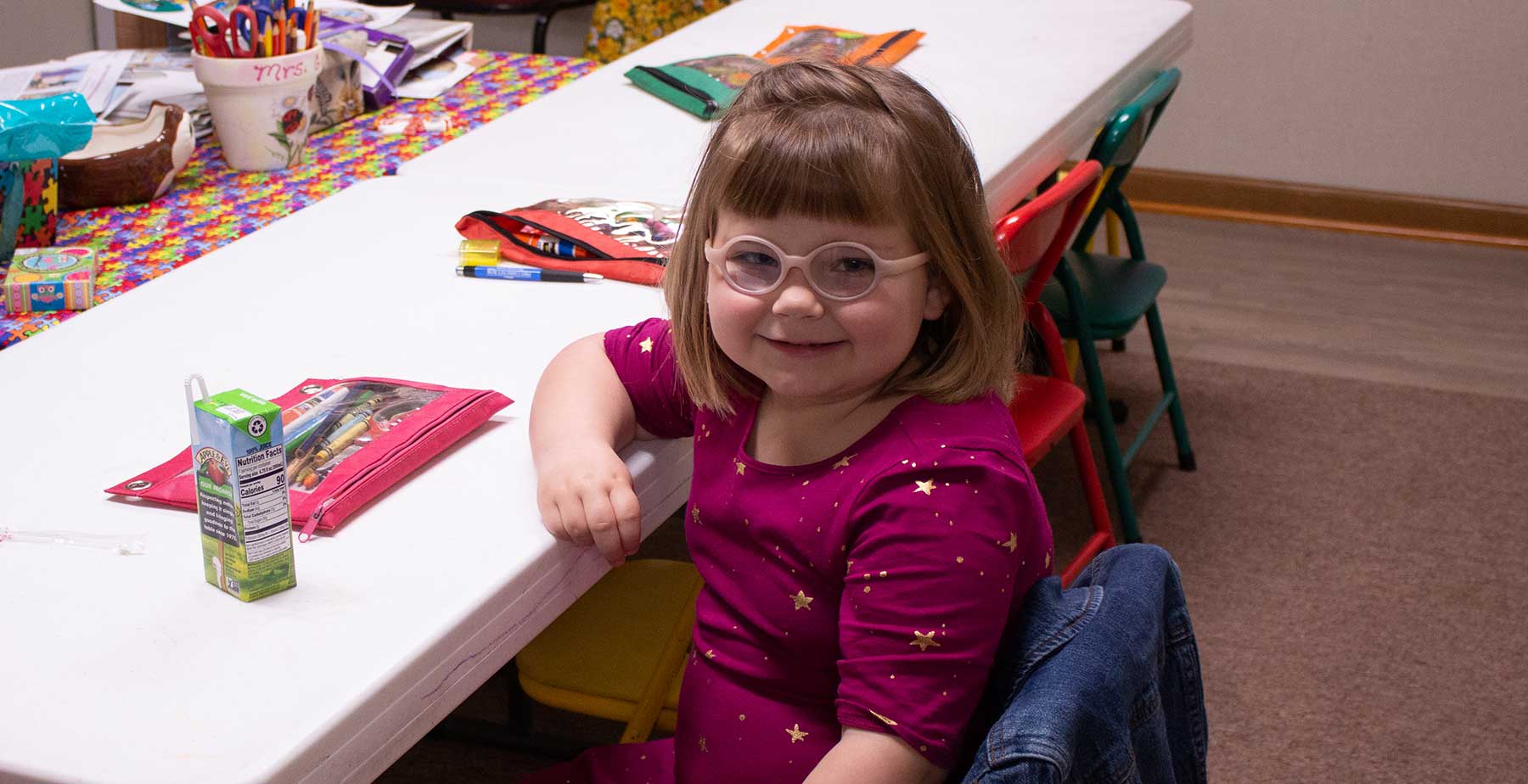 A child in Sunday School